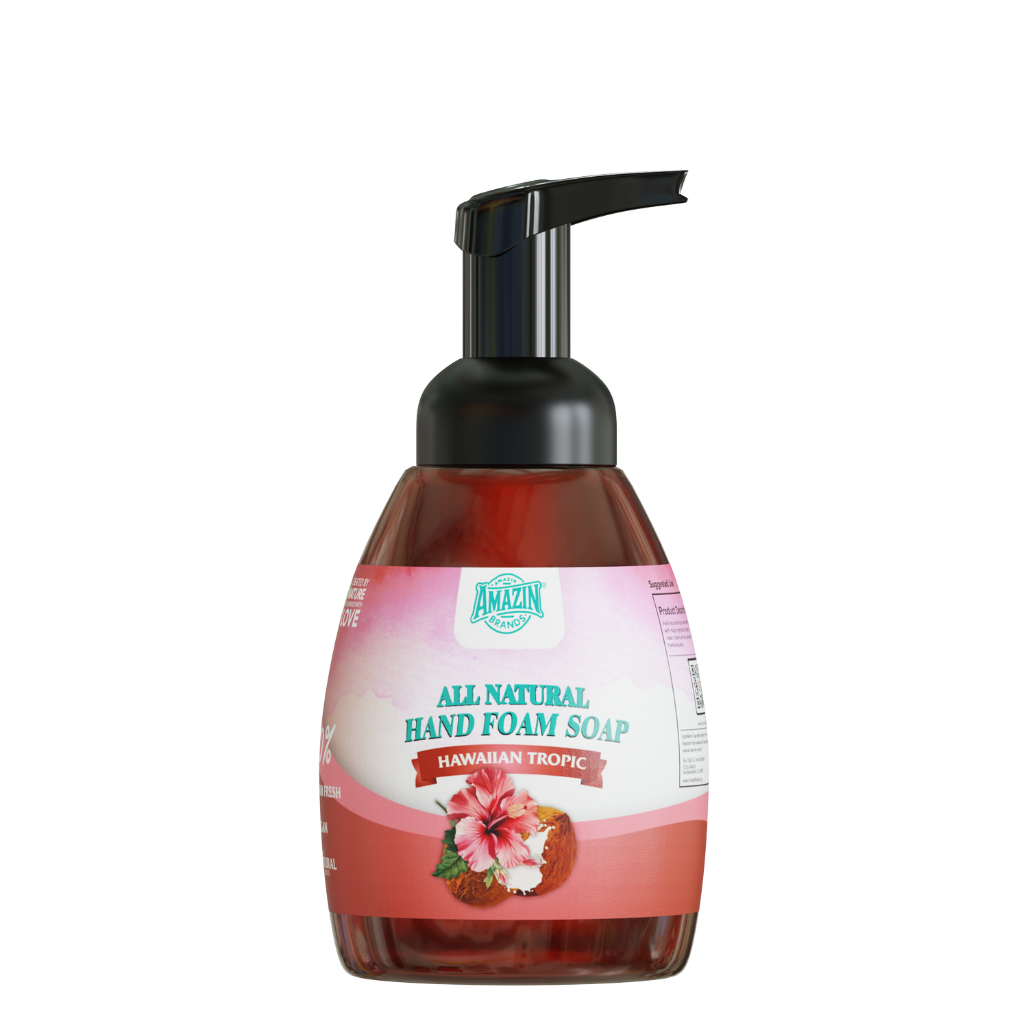 Amazin Brands All Natural Hand Foam Soap, Hawaiian Tropic